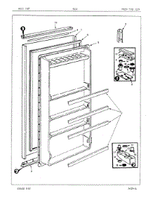 02 - Fresh Food Door parts for Maytag Refrigerator RC12SM / 86S011 from AppliancePartsPros.com