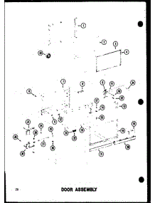 02 - Door Assy parts for Amana Microwave RC14 / P7210001M from AppliancePartsPros.com
