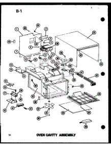 06 - Oven Cavity Assy parts for Amana Microwave RC-14 / P7210009M from AppliancePartsPros.com