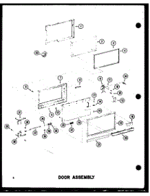 03 - Door Assy parts for Amana Microwave RC-14 / P7210003M from AppliancePartsPros.com