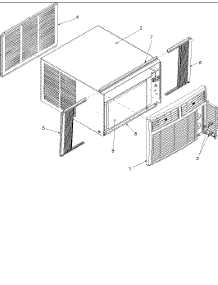 03 - Outer Case Assembly parts for Amana Air Conditioner RC14010C1D / PRC14010C1DA from AppliancePartsPros.com