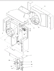 02 - Fan And Control Assy parts for Amana Air Conditioner RC14010C1D REV / RC14010C1D B from AppliancePartsPros.com