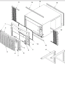 03 - Outer Case Assy parts for Amana Air Conditioner RC14010C1DR REV / RC14010C1DR C from AppliancePartsPros.com