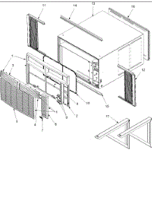 03 - Outer Case Assy parts for Amana Air Conditioner RC14010C2D REV / RC14010C2D B from AppliancePartsPros.com