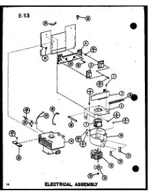 03 - Electrical Assy parts for Amana Microwave RC-14SD / P7575001M from AppliancePartsPros.com