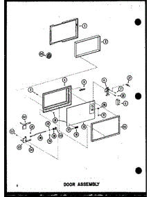 02 - Door Assy parts for Amana Microwave RC14SD1 / P7575007M from AppliancePartsPros.com