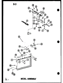 05 - Bezel Assy parts for Amana Microwave RC14T / P7382408M from AppliancePartsPros.com