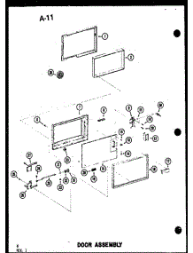 02 - Door Assy parts for Amana Microwave RC14T / P7382408M from AppliancePartsPros.com