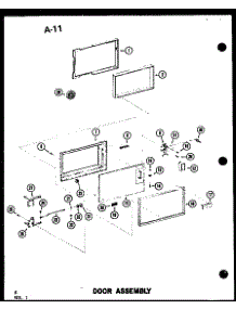 02 - Door Assy parts for Amana Microwave RC-14T / P7382406M from AppliancePartsPros.com