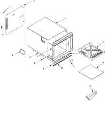 05 - Tray, Grease Shield, Cabinet, parts for Amana Microwave RC17SD2 / P1329609M from AppliancePartsPros.com