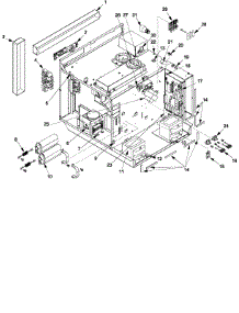 03 - Electrical Components parts for Amana Microwave RC17SED / P1329608M from AppliancePartsPros.com