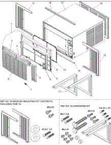 03 - Outer Case Assy parts for Amana Air Conditioner RC18090C2D from AppliancePartsPros.com