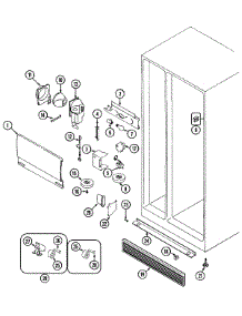 04 - Fresh Food Compartment parts for Magic Chef Refrigerator RC200TV from AppliancePartsPros.com