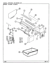 05 - Optional Ice Maker Kit parts for Magic Chef Refrigerator RC202PA / DS07A from AppliancePartsPros.com