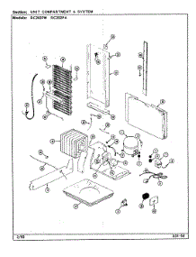 05 - Unit Compartment & System parts for Magic Chef Refrigerator RC202PW / DS08A from AppliancePartsPros.com