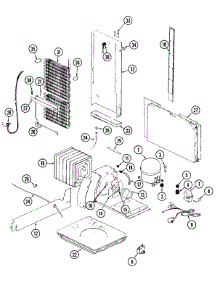 07 - Unit Compartment & System parts for Magic Chef Refrigerator RC202TM from AppliancePartsPros.com