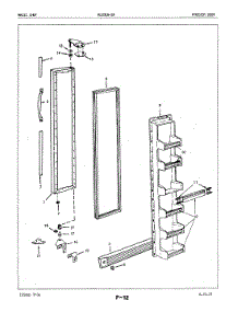 02 - Freezer Door parts for Magic Chef Refrigerator RC20EA-2A / 5M41A from AppliancePartsPros.com