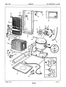 03 - Unit Compartment & System parts for Magic Chef Refrigerator RC20EY-2A / 5M41A from AppliancePartsPros.com