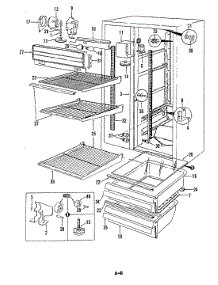 03 - Fresh Food Compartment parts for Magic Chef Refrigerator RC20EY-2A / 5M41B from AppliancePartsPros.com