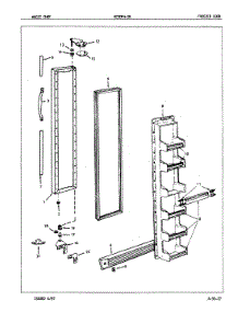 02 - Freezer Door parts for Magic Chef Refrigerator RC20FA-2A / 5N56A from AppliancePartsPros.com
