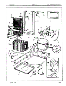 05 - Unit Compartment & System parts for Magic Chef Refrigerator RC20FA-2A / 5N56A from AppliancePartsPros.com
