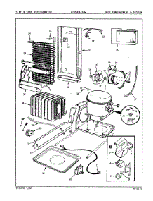 04 - Unit Compartment & System parts for Magic Chef Refrigerator RC20FA-3AW / 5N35A from AppliancePartsPros.com
