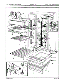 02 - Fresh Food Compartment parts for Magic Chef Refrigerator RC20FN-3AW / 5N35A from AppliancePartsPros.com