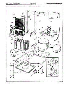 03 - Unit Compartment & System parts for Magic Chef Refrigerator RC20HN-2A / 8N12B from AppliancePartsPros.com