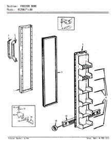 02 - Freezer Door parts for Magic Chef Refrigerator RC20KA-00 / AS03A from AppliancePartsPros.com