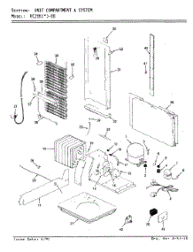 04 - Unit Compartment & System parts for Magic Chef Refrigerator RC20KA-00 / AS03A from AppliancePartsPros.com