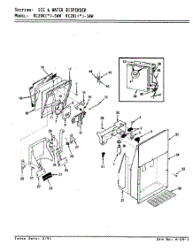 05 - Ice & Water Dispenser parts for Magic Chef Refrigerator RC20KA-3AW / AS10A from AppliancePartsPros.com