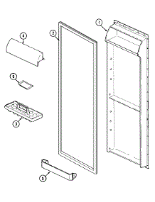 05 - Fresh Food Inner Door parts for Magic Chef Refrigerator RC223AV from AppliancePartsPros.com