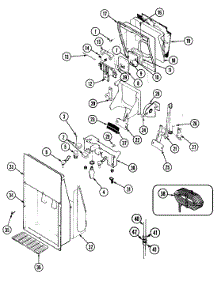 07 - Ice & Water Dispenser parts for Magic Chef Refrigerator RC224ADV from AppliancePartsPros.com