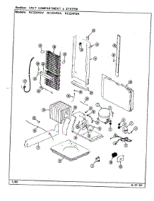 06 - Unit Compartment & System parts for Magic Chef Refrigerator RC224PDK / DS34A from AppliancePartsPros.com