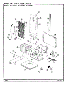 08 - Unit Compartment & System parts for Magic Chef Refrigerator RC224RDA / DS37B from AppliancePartsPros.com