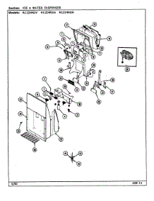 03 - Ice & Water Dispenser parts for Magic Chef Refrigerator RC224RDK / DS35A from AppliancePartsPros.com
