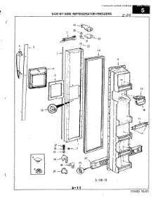 02 - Freezer Door parts for Magic Chef Refrigerator RC22CA-3AI / 3N79B from AppliancePartsPros.com