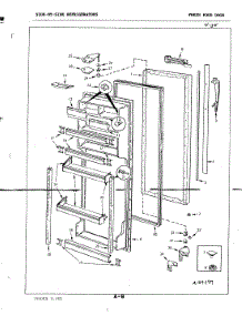 04 - Fresh Food Door parts for Magic Chef Refrigerator RC22CA-3AI / 3N79B from AppliancePartsPros.com