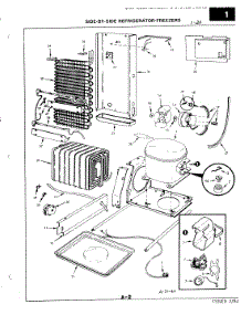 06 - Unit Compartment & System parts for Magic Chef Refrigerator RC22CA-3AI / 3N79B from AppliancePartsPros.com