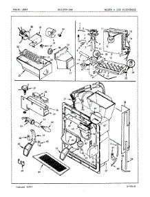 04 - Water & Ice Dispenser parts for Magic Chef Refrigerator RC22FN-3AW / 5N57A from AppliancePartsPros.com