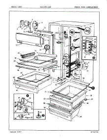 02 - Fresh Food Compartment parts for Magic Chef Refrigerator RC22FY-3AW / 5N57A from AppliancePartsPros.com