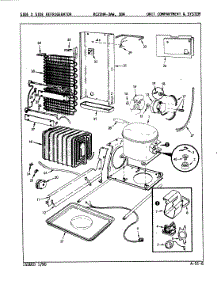 05 - Unit Compartment & System parts for Magic Chef Refrigerator RC22HA-3AW / 8N79A from AppliancePartsPros.com