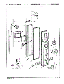 02 - Freezer Door parts for Magic Chef Refrigerator RC22HA-3BW / 8N79B from AppliancePartsPros.com