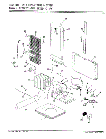 07 - Unit Compartment & System parts for Magic Chef Refrigerator RC22KA-3AW / AS32A from AppliancePartsPros.com