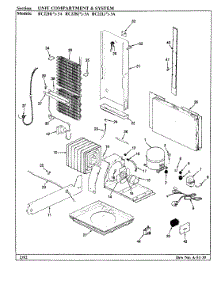05 - Unit Compartment & System parts for Magic Chef Refrigerator RC22KN-3A / AS11B from AppliancePartsPros.com