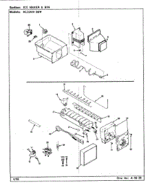06 - Ice Maker & Bin parts for Magic Chef Refrigerator RC22KN-3BW / CS36A from AppliancePartsPros.com
