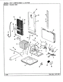 08 - Unit Compartment & System parts for Magic Chef Refrigerator RC22KN-3BW / BS35D from AppliancePartsPros.com
