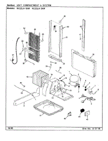 08 - Unit Compartment & System parts for Magic Chef Refrigerator RC22LA-3AW / CS34A from AppliancePartsPros.com