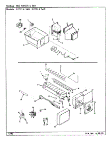 06 - Ice Maker & Bin parts for Magic Chef Refrigerator RC22LA-3AW / CS32A from AppliancePartsPros.com