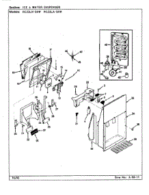 05 - Ice & Water Dispenser parts for Magic Chef Refrigerator RC22LN-3AW / CS33A from AppliancePartsPros.com